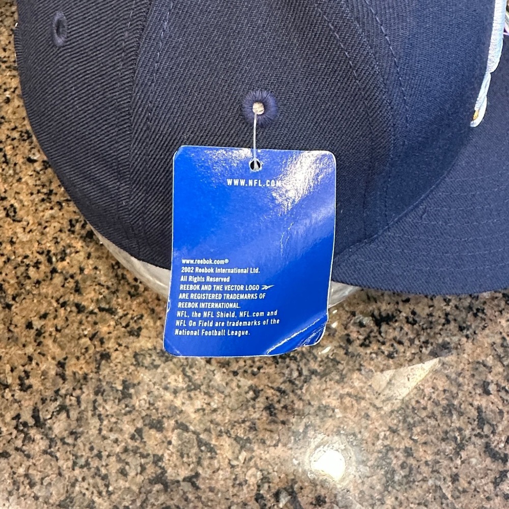 Vintage Y2K San Diego Chargers Reebok NFL Fitted Hat 7 1/8 SD Bolt Deadstock New - Picture 5 of 10
